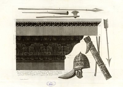 Large Demonstration of the Frame of the Pedestal of Trajan